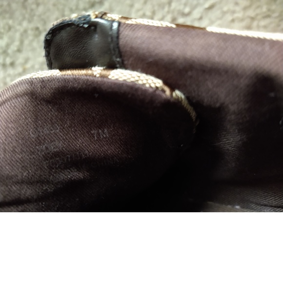 BEAUTIFUL HI-TOP COACH SNEAKERS - BROWN - SIZE 7M - Picture 2 of 7